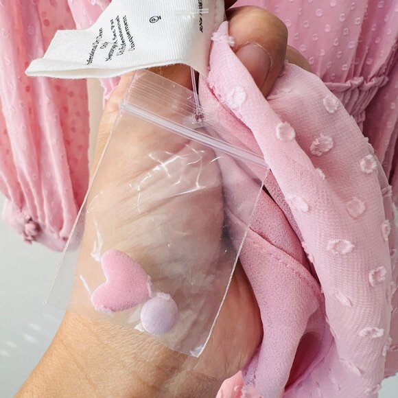 ❤️ Love Shack fancy Amber dress in Eros sheer pink, Size S - Picture 11 of 12